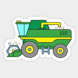 Combine Harvester Sticker